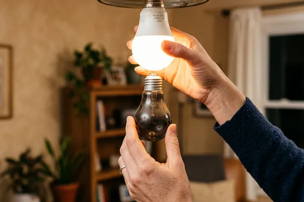 Cambiar bombillas por focos LEDs para mejorar el certificado energía