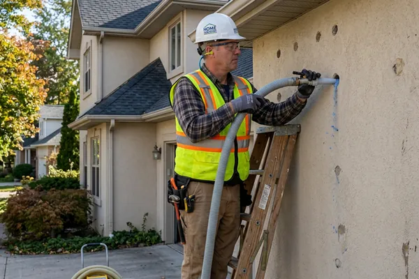 Aislamiento insuflable en paredes y fachadas para ahorrar energía